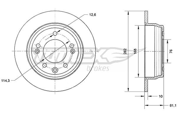 TOMEX Brakes Bremsscheibe
